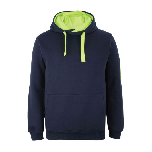 Trade Hoodies Navy Lime Green